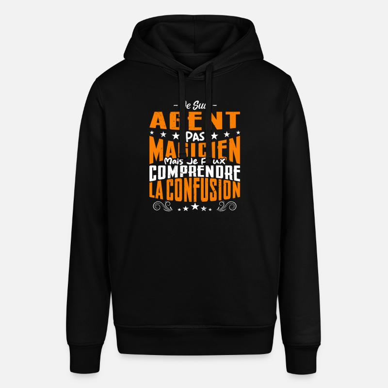 Je Suis Agent Pas Magicien - Sweat à capuche SOUNDER Stanley/Stella Unisexe - noir