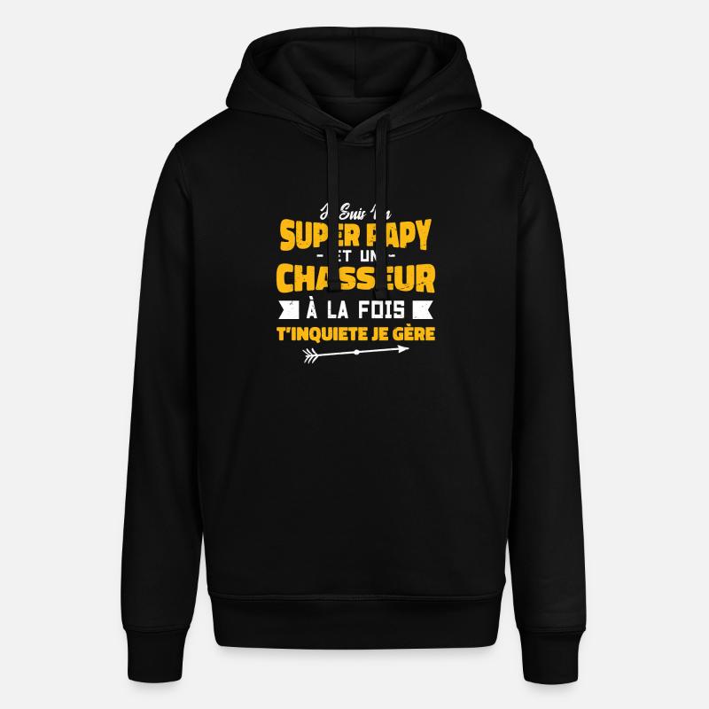 Un Super Papy Et Un Chasseur | Papy Chasseur - Sweat à capuche SOUNDER Stanley/Stella Unisexe - noir