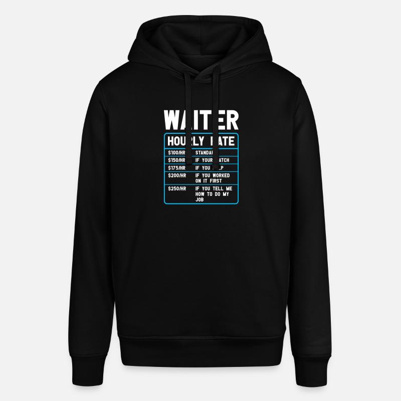 Waitress Bartender Waiter Bartending - Stanley/Stella SOUNDER Unisex Hoodie - black