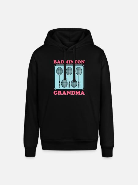 Badminton Grandma Badminton Player Gift - Stanley/Stella SOUNDER Unisex Hoodie - black