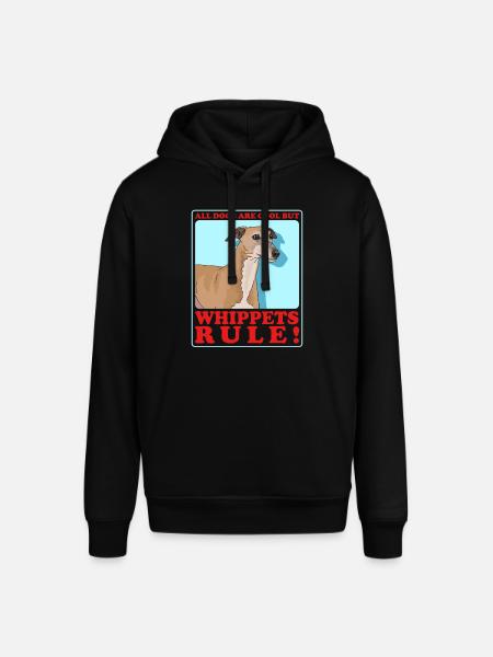 Whippet Small English Greyhound Gift - Stanley/Stella SOUNDER Unisex Hoodie - black