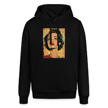 Classique Rétro Pop Art Femme - Sweat à capuche SOUNDER Stanley/Stella Unisexe - noir - Devant - Alina (178cm) & Michal (187cm)