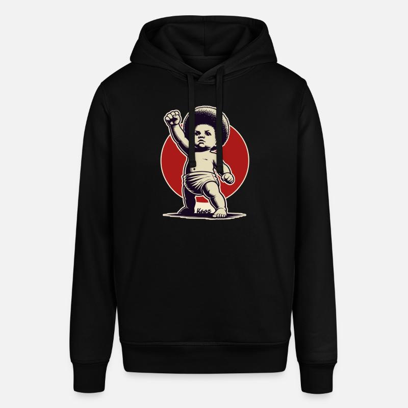 Bébé en pose de liberté - Sweat à capuche SOUNDER Stanley/Stella Unisexe - noir