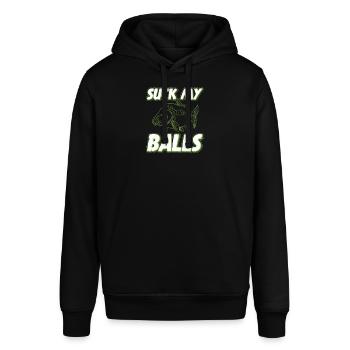 Karpfen Angeln Lustiges Angler Geschenk - Stanley/Stella Unisex Hoodie SOUNDER - Schwarz - Vorne - Alina (178cm) & Michal (187cm)