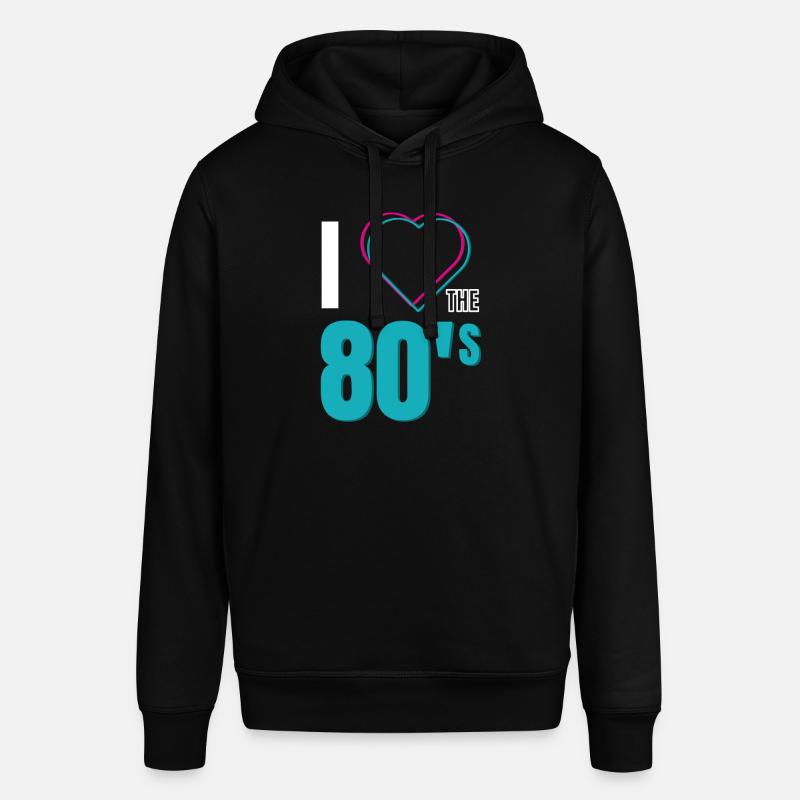 J’AIME LES ANNÉES 80 - Sweat à capuche SOUNDER Stanley/Stella Unisexe - noir
