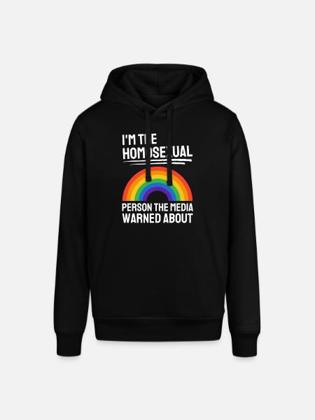 Rainbow Gay Pride Gift LGBT - Stanley/Stella SOUNDER Unisex Hoodie - black