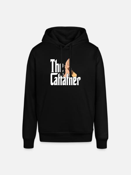 Kat Far Catfather Skør Cat Far Kitty Daddy - Stanley/Stella SOUNDER unisex hoodie - sort