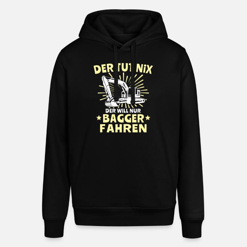 Baggerfuehrer Baggerfahrer - Stanley/Stella Unisex Hoodie SOUNDER - Schwarz