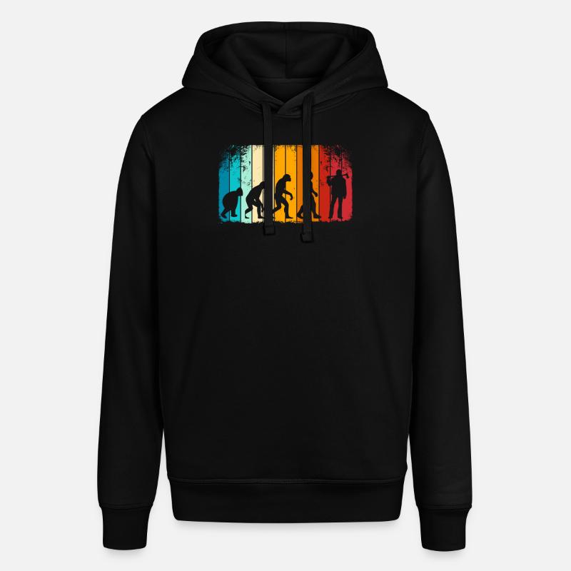 Retro Evolution Holzfäller - Holzhacker - Stanley/Stella Unisex Hoodie SOUNDER - Schwarz