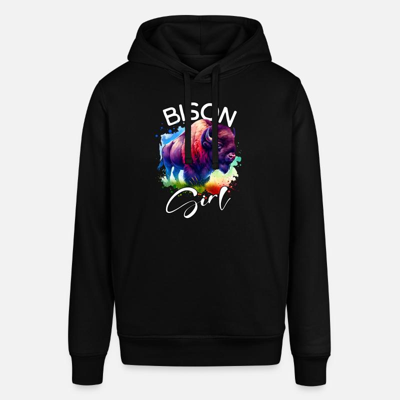 Bison Fille Buffle - Sweat à capuche SOUNDER Stanley/Stella Unisexe - noir