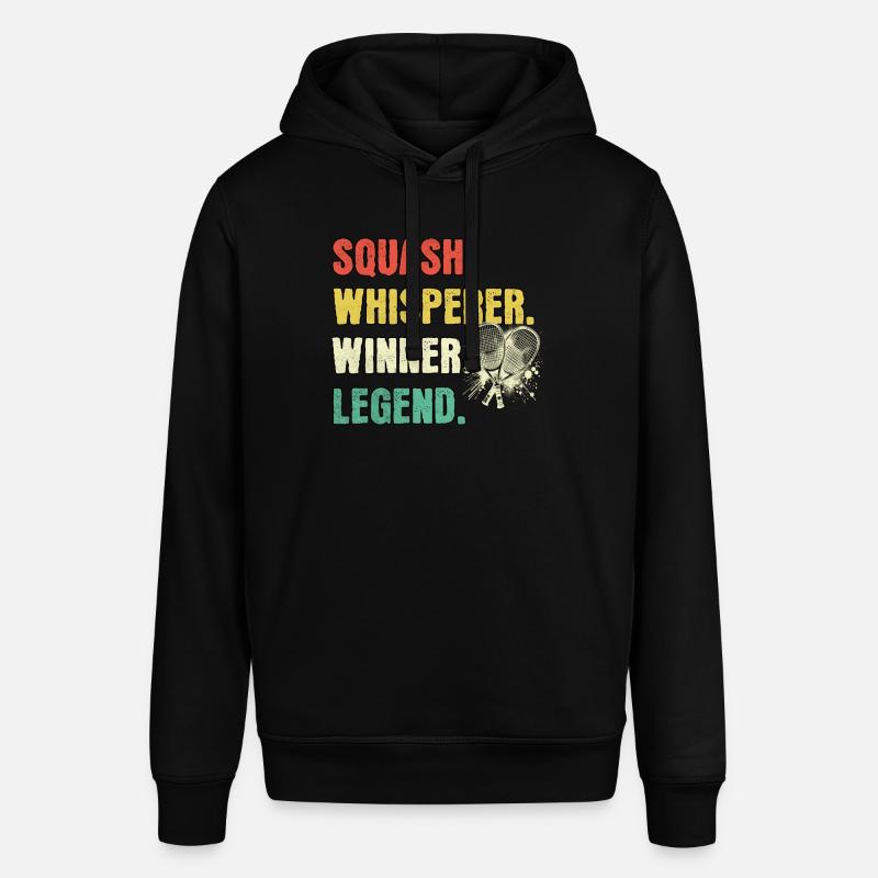 Squash Whisperer Squash Legend - Sweat à capuche SOUNDER Stanley/Stella Unisexe - noir
