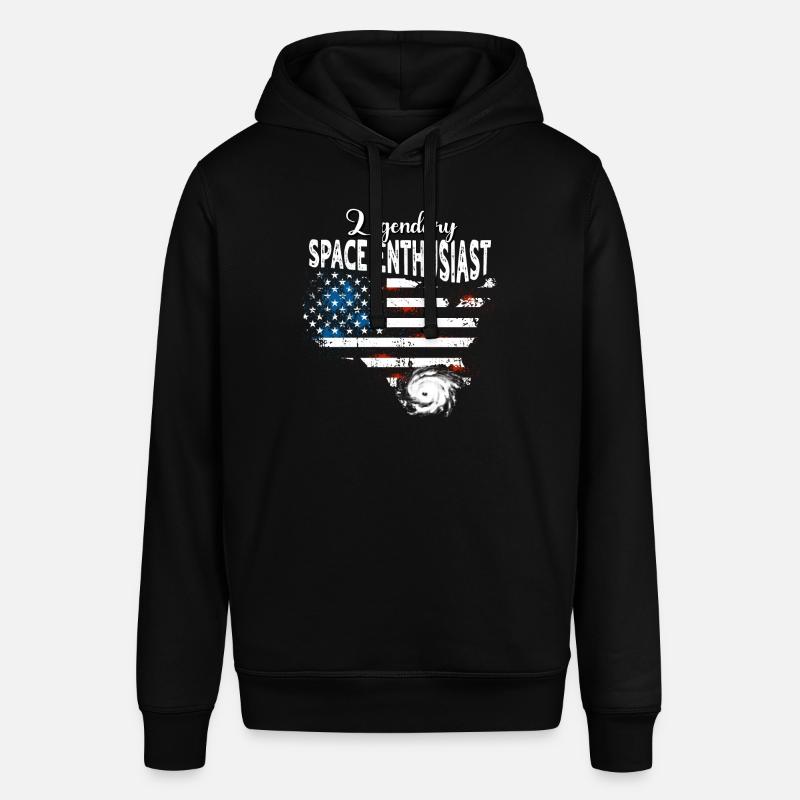 Passionné de l’espace US - Sweat à capuche SOUNDER Stanley/Stella Unisexe - noir