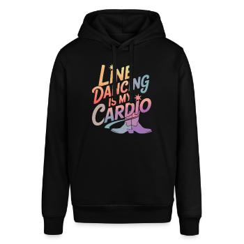 Line Dancing Tanzen Tänzer - Stanley/Stella Unisex Hoodie SOUNDER - Schwarz - Vorne - Alina (178cm) & Michal (187cm)