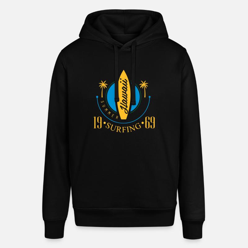 Surfing | Hawaii, Urlaub | Freizeitomode Bstyled - Stanley/Stella Unisex Hoodie SOUNDER - Schwarz