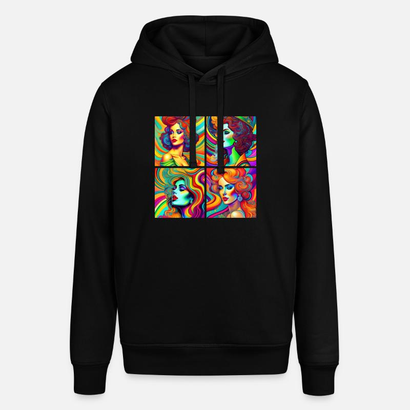 psychedelic Léa - Sweat à capuche SOUNDER Stanley/Stella Unisexe - noir