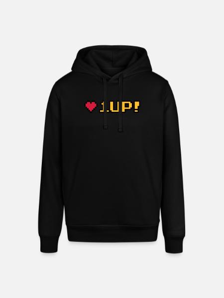 8-Bit 1UP - Stanley/Stella SOUNDER Unisex Hoodie - black