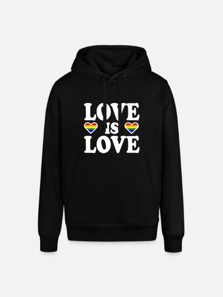 Love is love - Stanley/Stella SOUNDER Unisex Hoodie - black