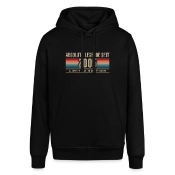 Retro 2005 Jahrgang 18er Vintage Geburtstag - Stanley/Stella Unisex Hoodie SOUNDER - Schwarz - Vorne - Alina (178cm) & Michal (187cm)