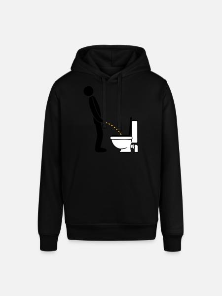 WC logo stående tisse piss toilet toilet alder - Stanley/Stella SOUNDER unisex hoodie - sort