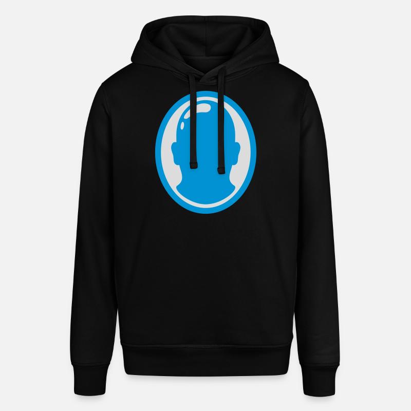 Conception du logo Bald Man - Sweat à capuche SOUNDER Stanley/Stella Unisexe - noir