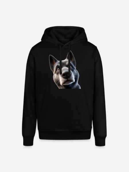 Dog Head 2 - Stanley/Stella SOUNDER Unisex Hoodie - black