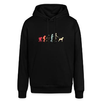 Boxer Hund - Stanley/Stella Unisex Hoodie SOUNDER - Schwarz - Vorne - Alina (178cm) & Michal (187cm)