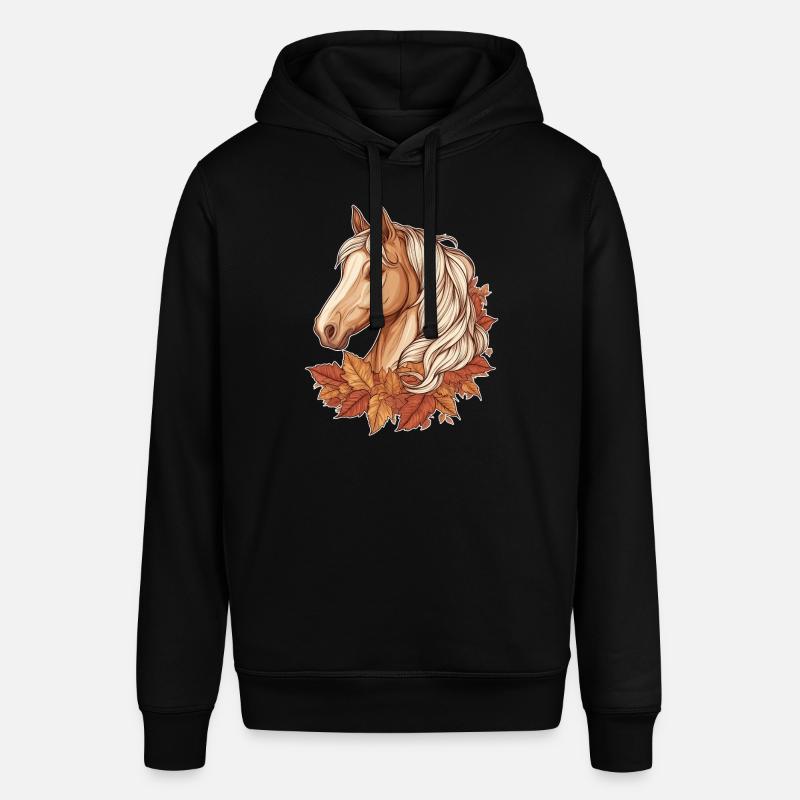 Cheval automne - Sweat à capuche SOUNDER Stanley/Stella Unisexe - noir
