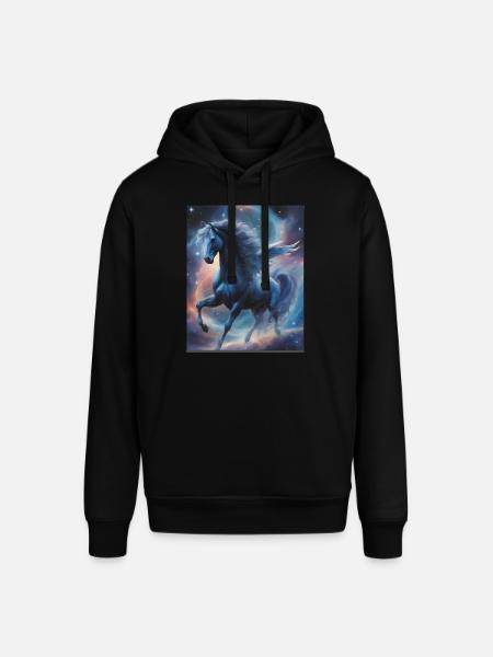 Pegasos (Pegasus) dans l’espace - Weltenwanderer - Sweat à capuche SOUNDER Stanley/Stella Unisexe - noir