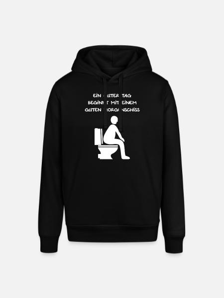 Klo, kacken, Morgenschiss, scheißen, WC, Stuhlgang - Stanley/Stella Unisex Hoodie SOUNDER - Schwarz