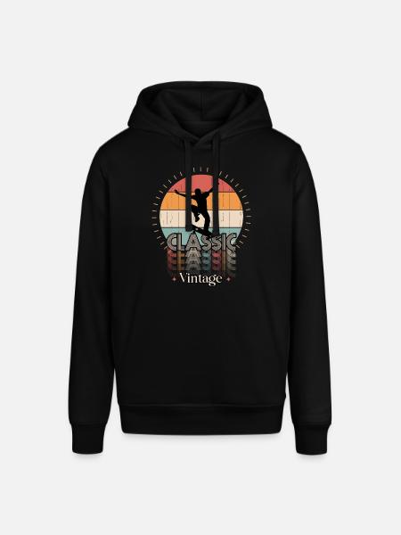 Vintage classic SKATE - Stanley/Stella SOUNDER Unisex Hoodie - black