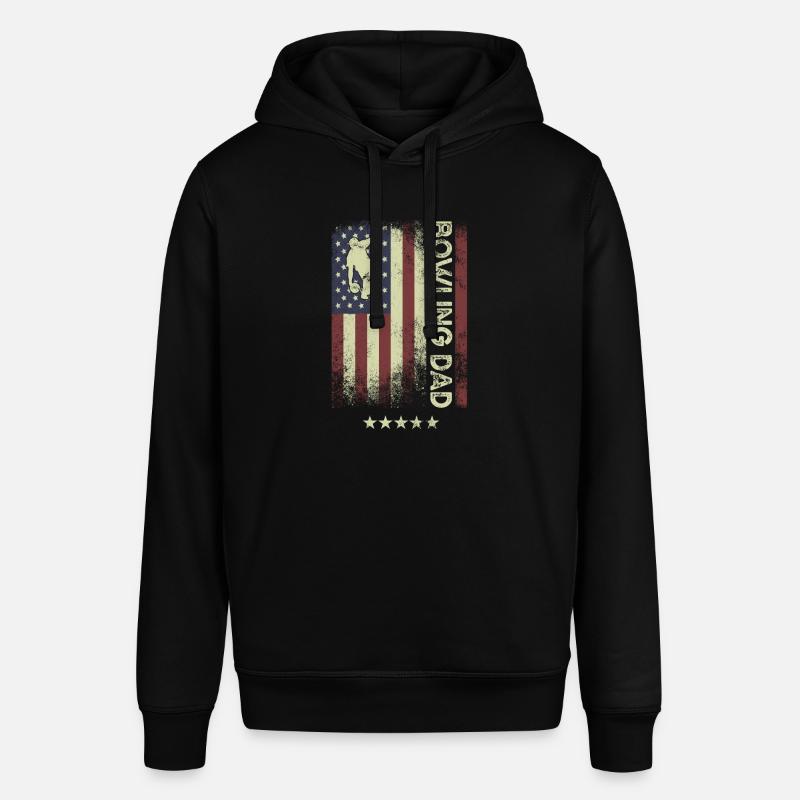 Drapeau américain - Bowling Dad - Sweat à capuche SOUNDER Stanley/Stella Unisexe - noir