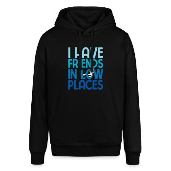 Apnoetaucher Freitaucher Taucher - Stanley/Stella Unisex Hoodie SOUNDER - Schwarz - Vorne - Alina (178cm) & Michal (187cm)