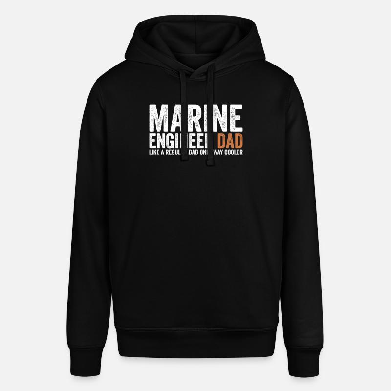 Papa - Ingénieur maritime - Sweat à capuche SOUNDER Stanley/Stella Unisexe - noir