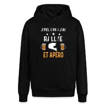 je peux pas j'ai rallye et apéro - Sweat à capuche SOUNDER Stanley/Stella Unisexe - noir - Devant - Alina (178cm) & Michal (187cm)