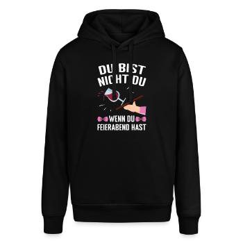 Kellnerin Bedienung - Stanley/Stella Unisex Hoodie SOUNDER - Schwarz - Vorne - Alina (178cm) & Michal (187cm)