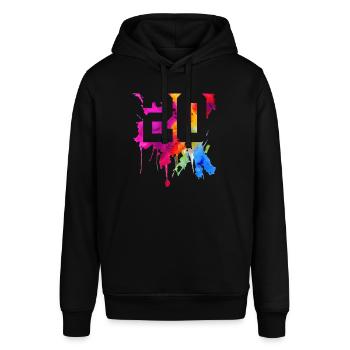 20 JAHRE 20. GEBURTSTAG - Stanley/Stella Unisex Hoodie SOUNDER - Schwarz - Vorne - Alina (178cm) & Michal (187cm)