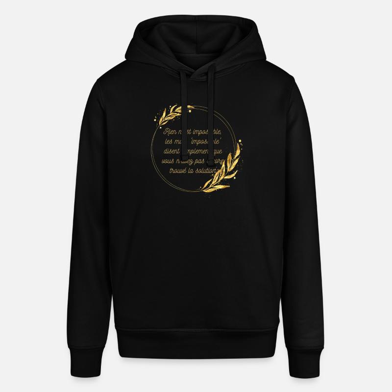 Impossible n'est pas Solution - Sweat à capuche SOUNDER Stanley/Stella Unisexe - noir