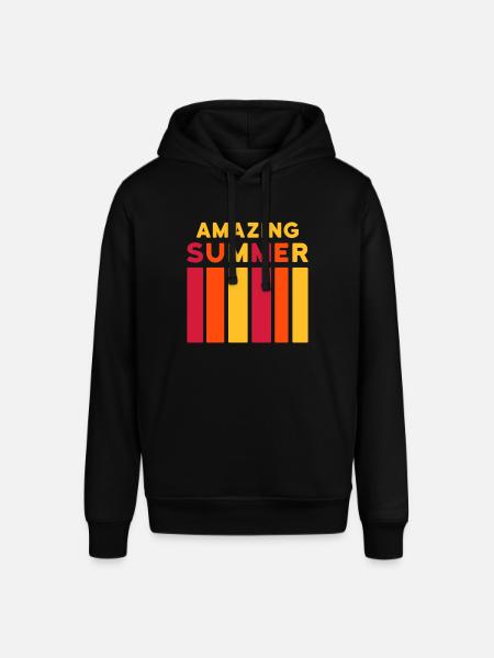 Amazing Summer (Balken) - Stanley/Stella Unisex Hoodie SOUNDER - Schwarz