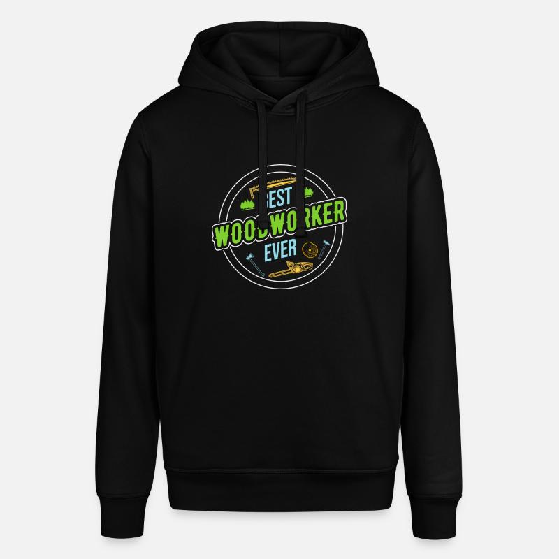 Bûcheron Bûcheron Tronçonneuse - Sweat à capuche SOUNDER Stanley/Stella Unisexe - noir