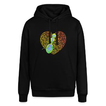 Ameise - Stanley/Stella Unisex Hoodie SOUNDER - Schwarz - Vorne - Alina (178cm) & Michal (187cm)