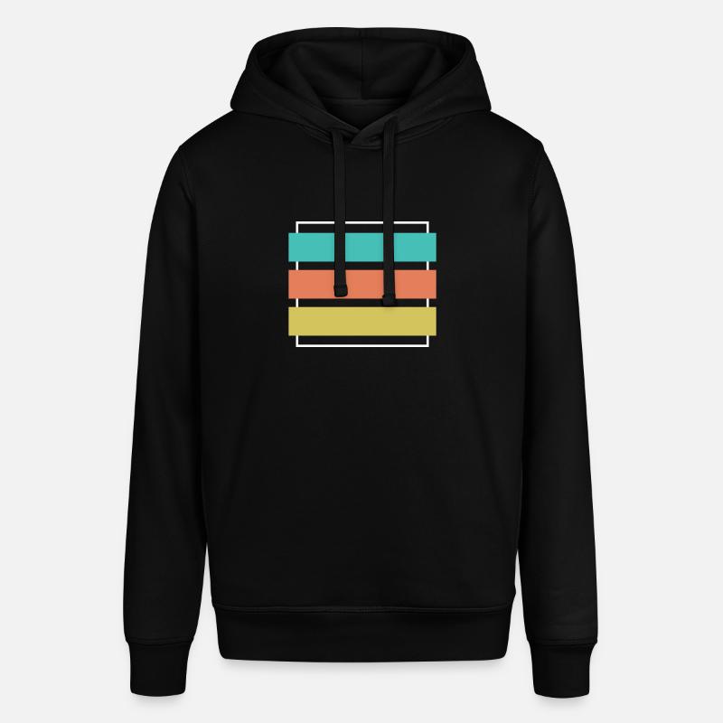 Logo rectangle - Logo carré - Sweat à capuche SOUNDER Stanley/Stella Unisexe - noir