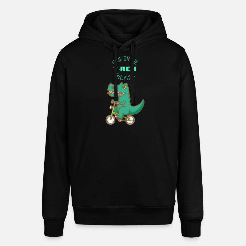 Strample oder sterbe - T-Rex Fahrrad - Stanley/Stella Unisex Hoodie SOUNDER - Schwarz