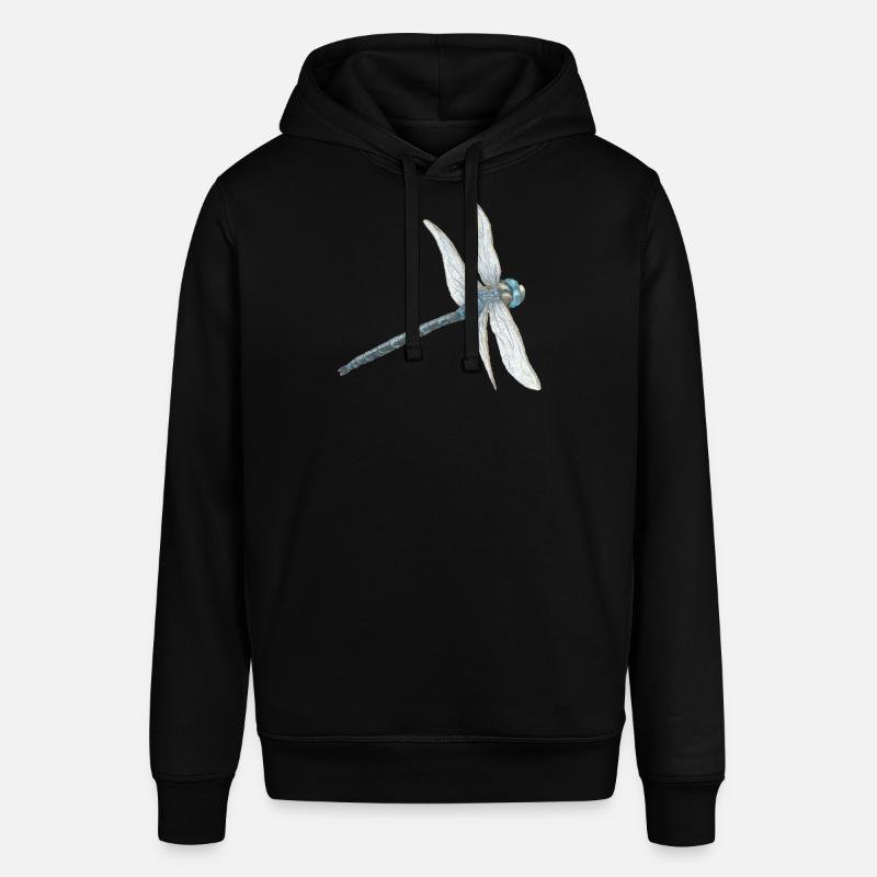 Illustration de libellule sarcelle - Sweat à capuche SOUNDER Stanley/Stella Unisexe - noir