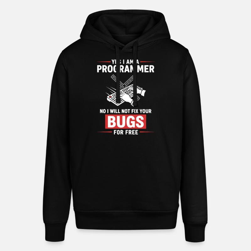Humour Programmeur Fixe Pas Bugs - Sweat à capuche SOUNDER Stanley/Stella Unisexe - noir