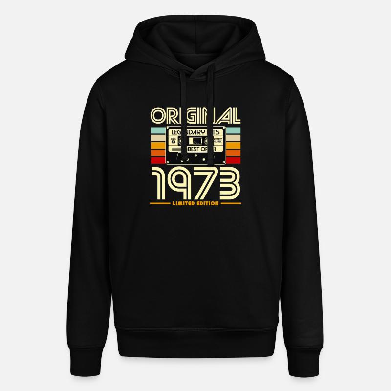 Original 1973 Cassette Rétro - Sweat à capuche SOUNDER Stanley/Stella Unisexe - noir