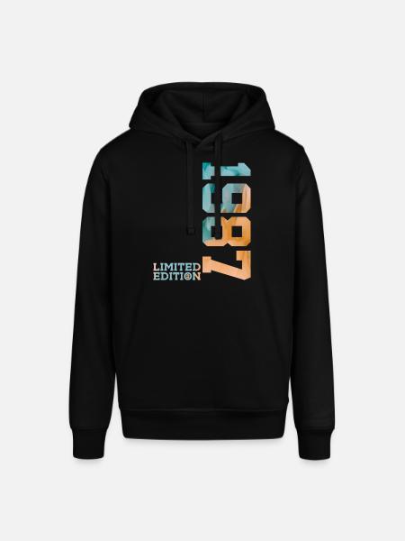 39TH BIRTHDAY LIMITED EDITION 1987 - Stanley/Stella SOUNDER Unisex Hoodie - black