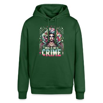 Culture drag exclusive et inspiration drag queen - Sweat à capuche SOUNDER Stanley/Stella Unisexe - vert bouteille - Devant - Alina (178cm) & Michal (187cm)