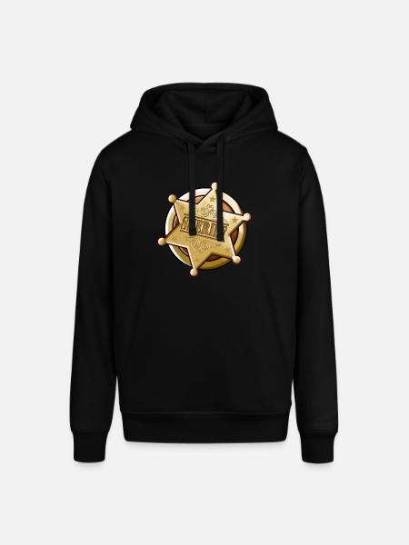 Big sheriff star - Stanley/Stella SOUNDER Unisex Hoodie - black