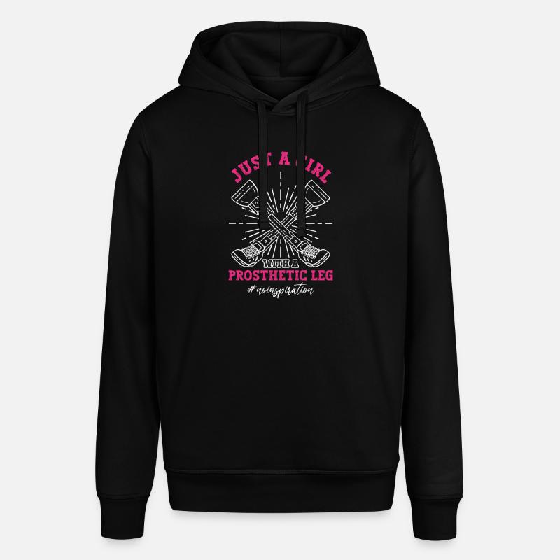 Prothese Rollstuhl Beinamputiertes Mädchen - Sweat à capuche SOUNDER Stanley/Stella Unisexe - noir