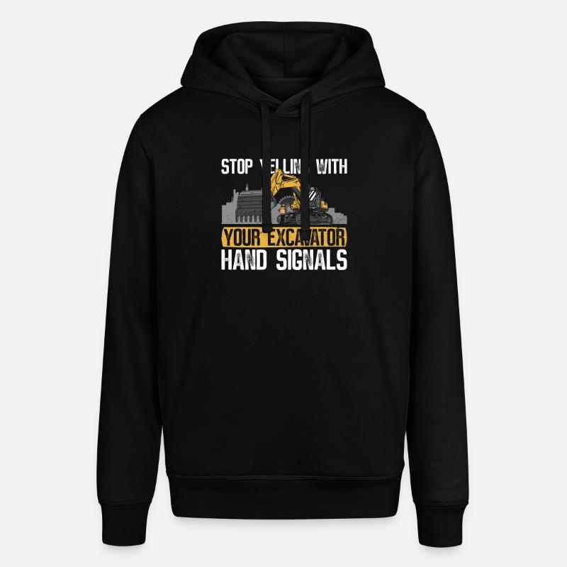 Bagger Baggerbau Baggerfahrer Sandbagger - Stanley/Stella SOUNDER Unisex Hoodie - black